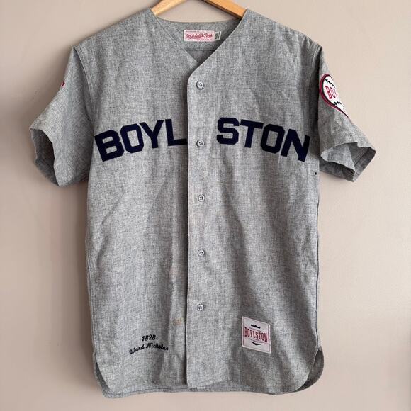 Mitchell & Ness BOYLSTON Trading Co. Wool Basball Jersey Coin & Leaf #34 40 Med - Picture 8 of 8